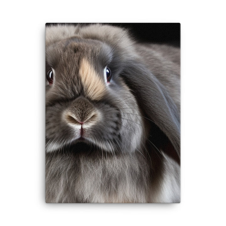 American Fuzzy Lop Portrait Canvas - PosterfyAI.com