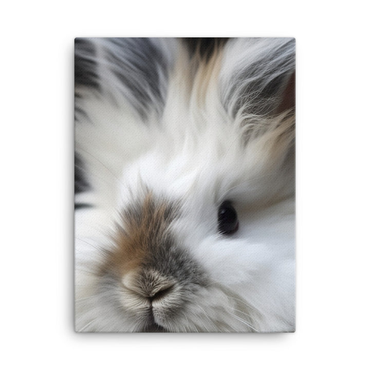 Adorable Lionhead Bunny Canvas - PosterfyAI.com