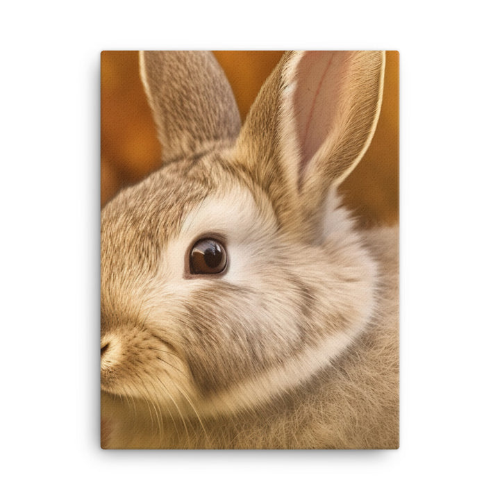 Netherland Dwarf Portrait Canvas - PosterfyAI.com