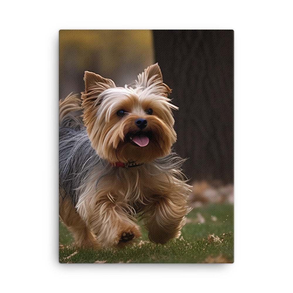 Yorkshire Terrier on-the-Go Canvas - PosterfyAI.com