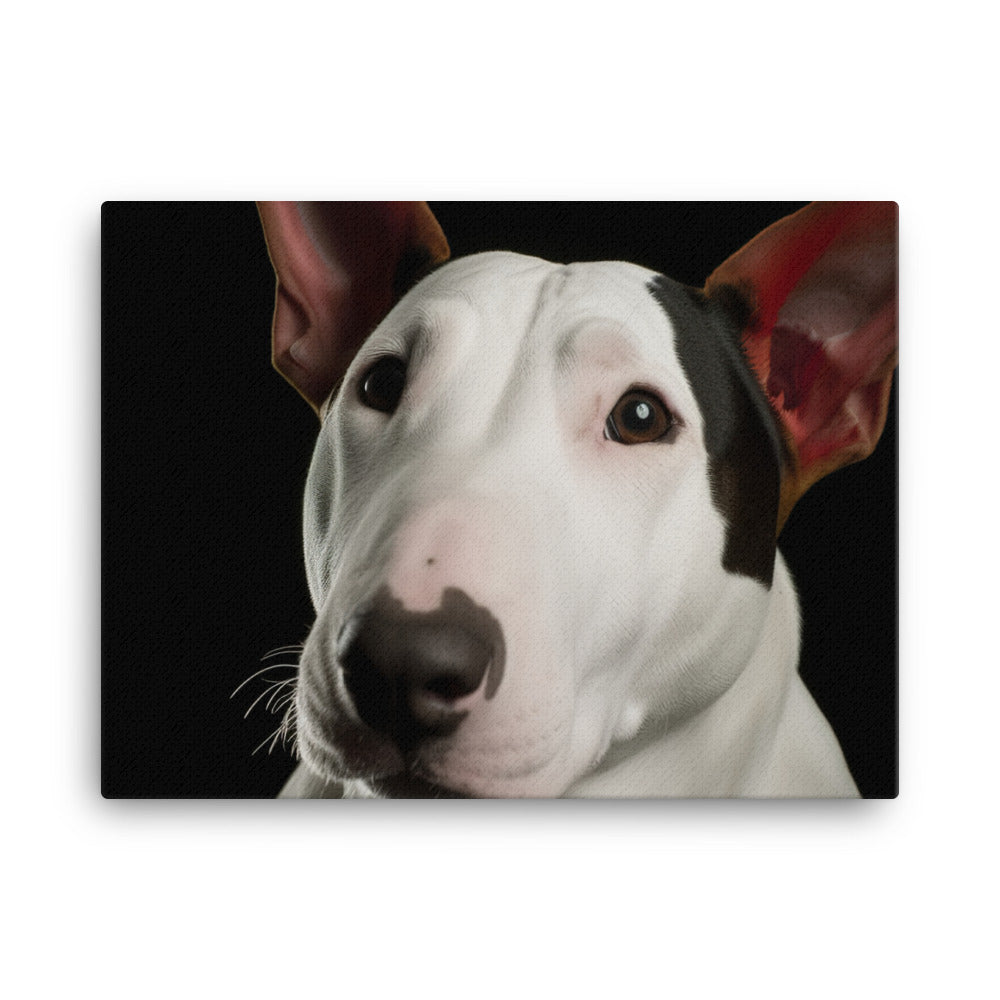 Majestic Bull Terrier canvas - Posterfy.AI