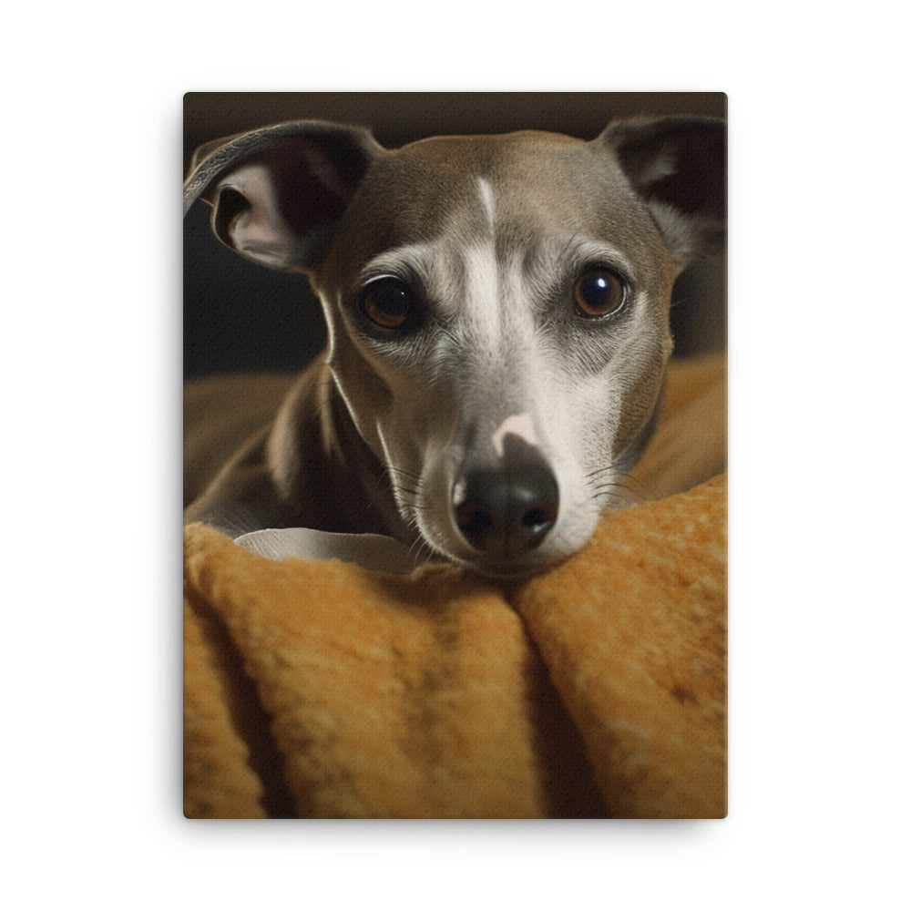 Whippet at Home Canvas - PosterfyAI.com