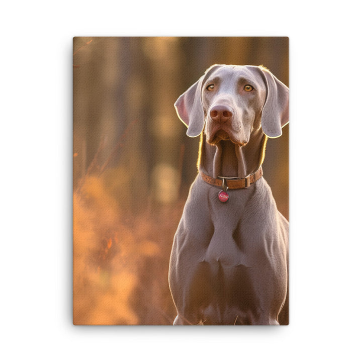 Weimaraner in Nature Canvas - PosterfyAI.com