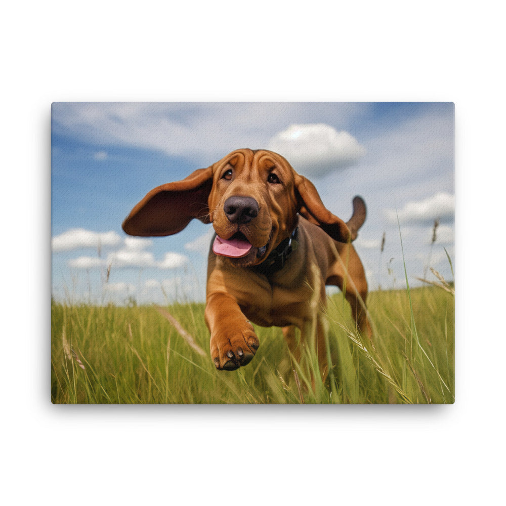 Bloodhounds Playtime canvas - Posterfy.AI