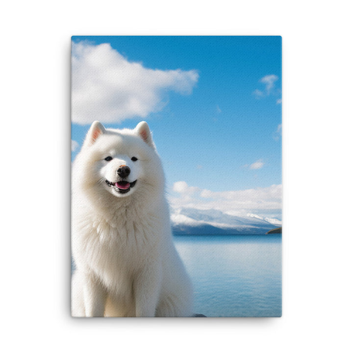 Samoyed Serenity Canvas - PosterfyAI.com