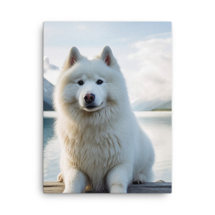 Samoyed Serenity Canvas - PosterfyAI.com