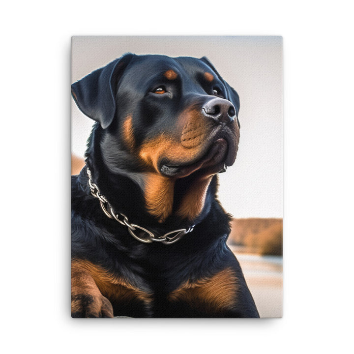 Rottweilers regal beauty Canvas - PosterfyAI.com