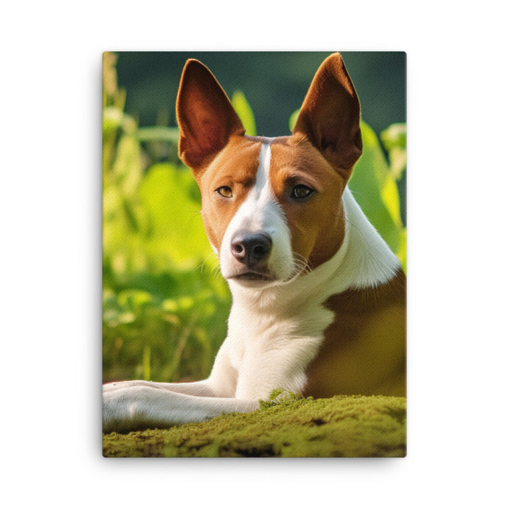 Relaxing Basenji Canvas - PosterfyAI.com