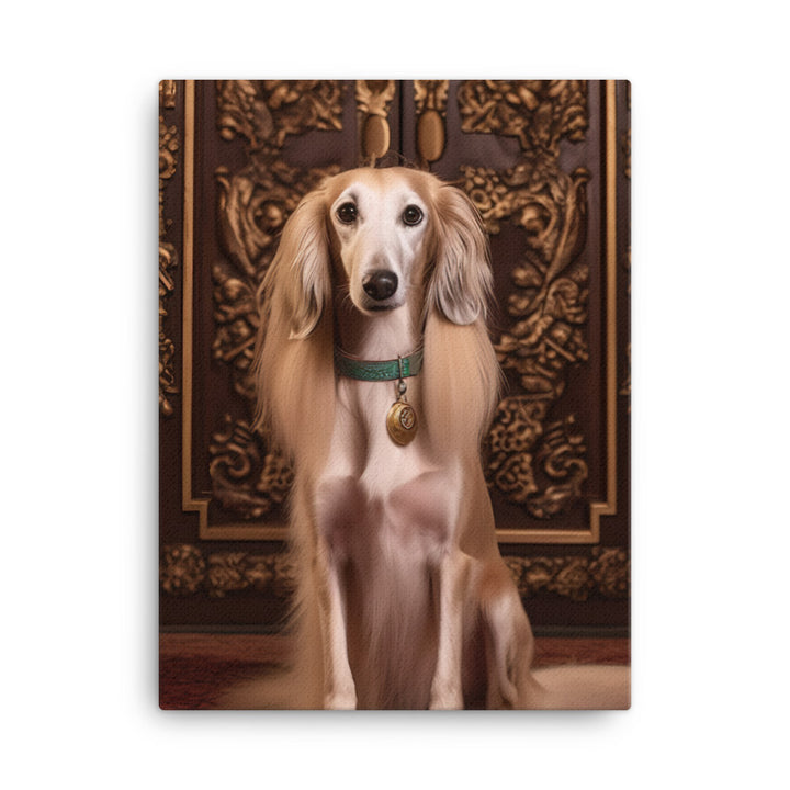 Regal Saluki Canvas - PosterfyAI.com
