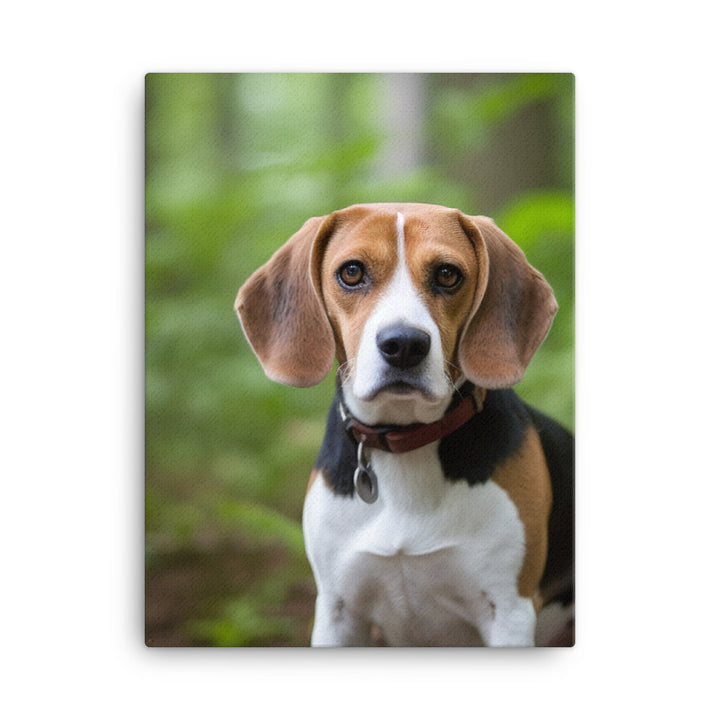 Proud Beagle posing for the camera Canvas - PosterfyAI.com