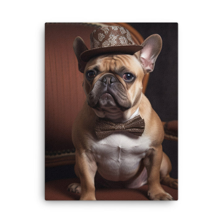 French Bulldog Canvas - PosterfyAI.com