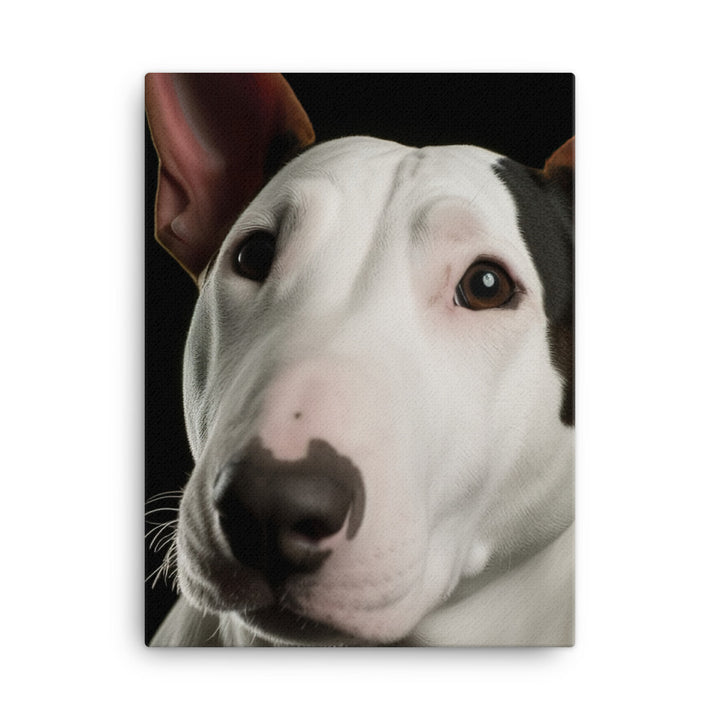 Majestic Bull Terrier Canvas - PosterfyAI.com