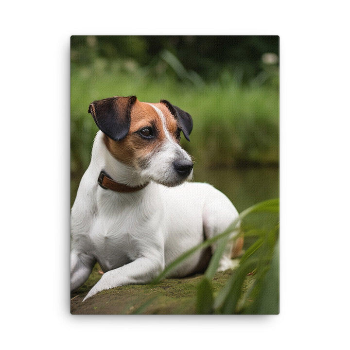 Loyal Jack Russell Terrier Canvas - PosterfyAI.com