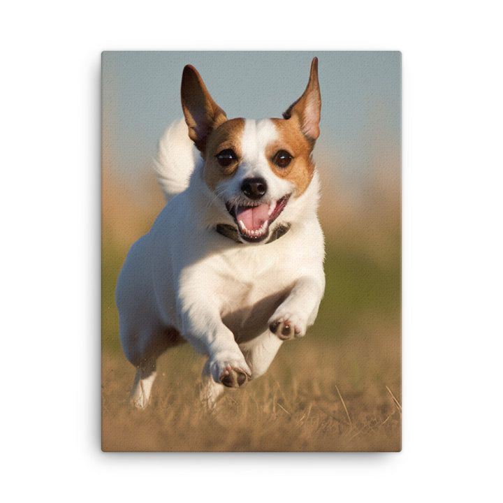 Jack Russell Terriers Comical Expression Canvas - PosterfyAI.com