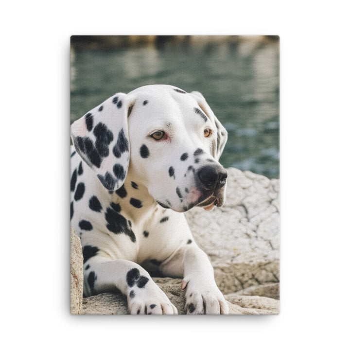 Dalmatian Daydream Canvas - PosterfyAI.com