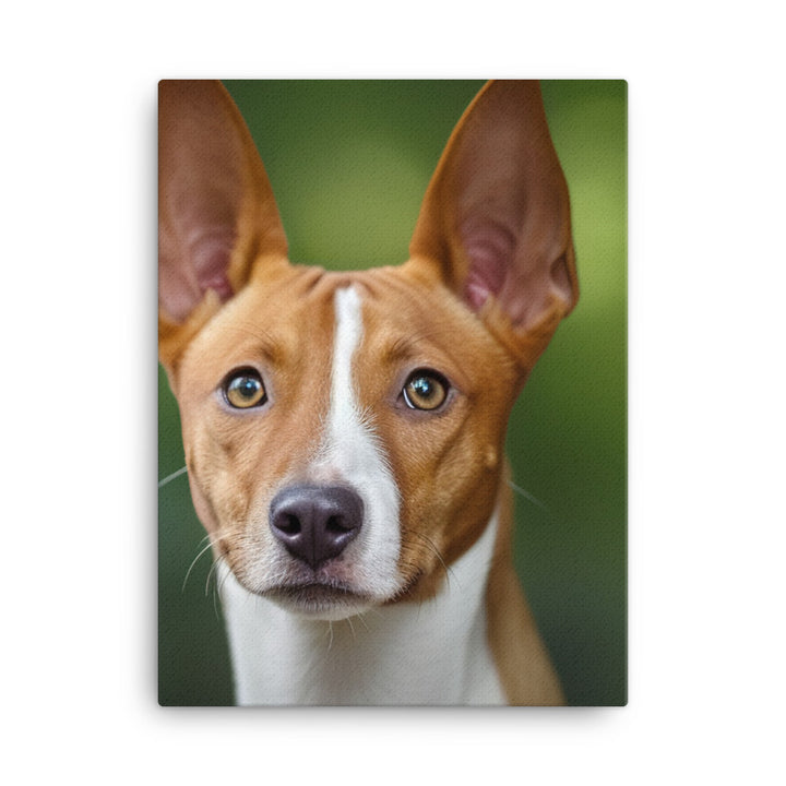 Curious Basenji Canvas - PosterfyAI.com
