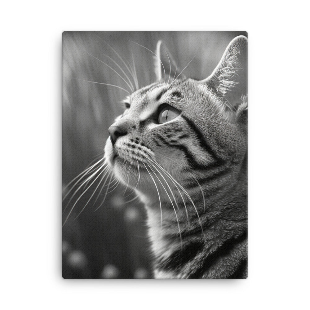 Egyptian Mau Cat Canvas - PosterfyAI.com