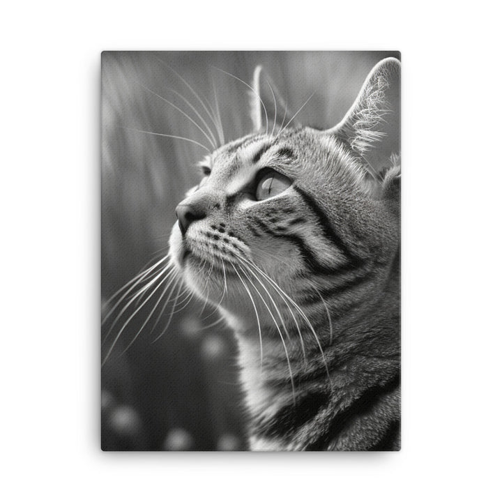 Egyptian Mau Cat Canvas - PosterfyAI.com