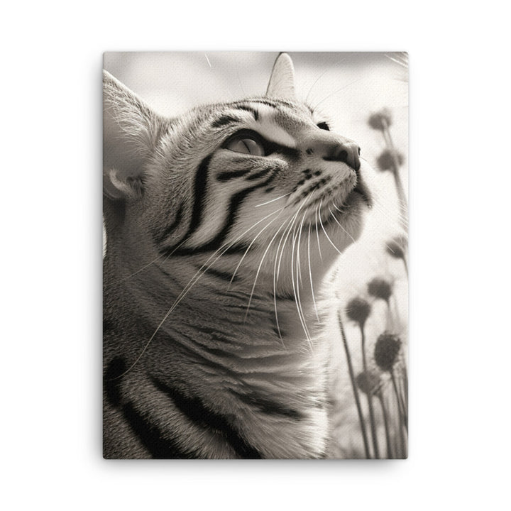 Egyptian Mau Cat Canvas - PosterfyAI.com