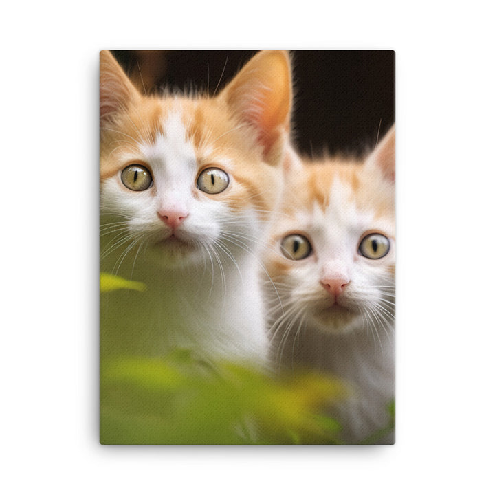 Japanese Bobtail Kitten Canvas - PosterfyAI.com