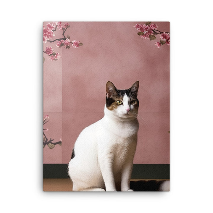 Japanese Bobtail Cat Canvas - PosterfyAI.com