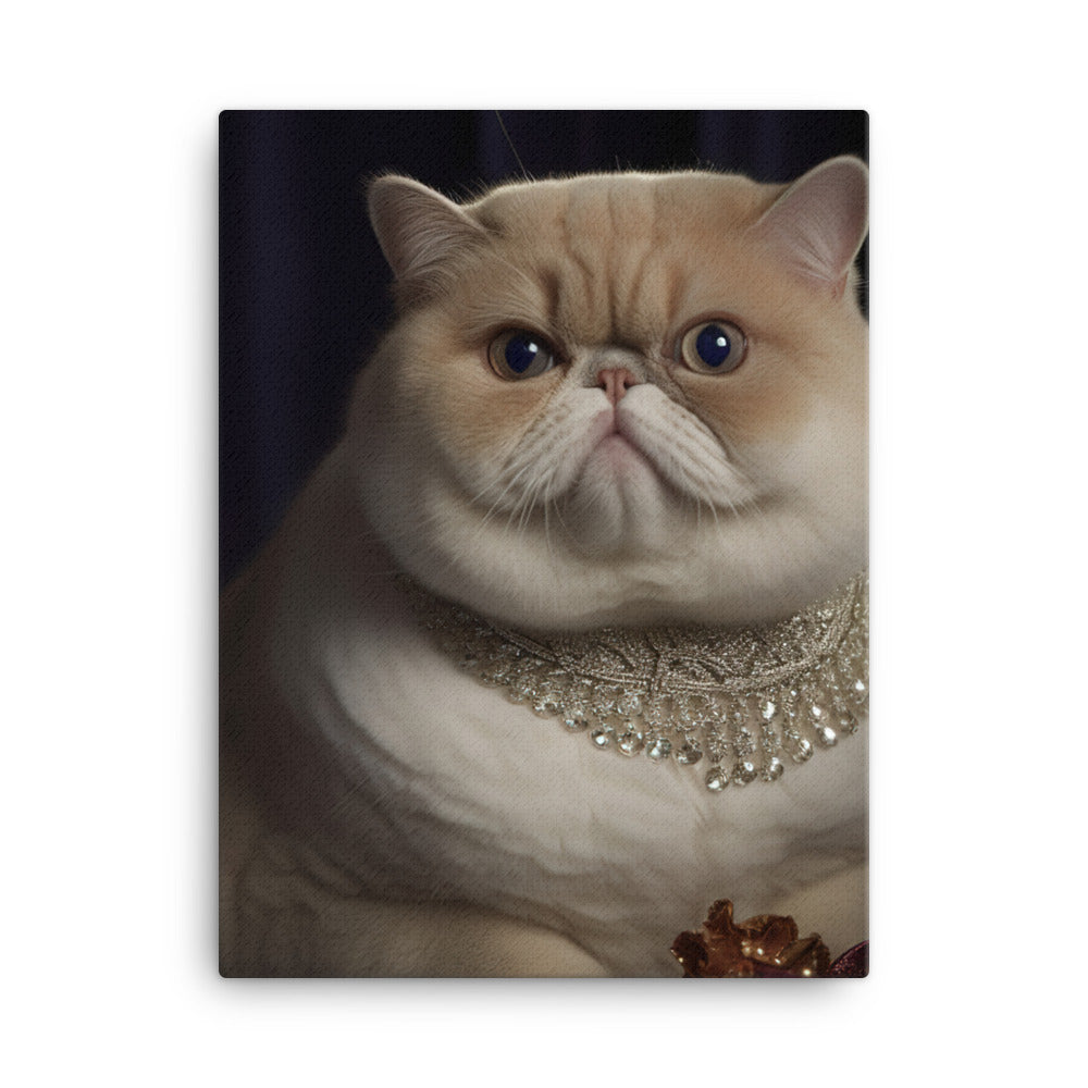 Elegance of Exotic Shorthair Adults Canvas - PosterfyAI.com