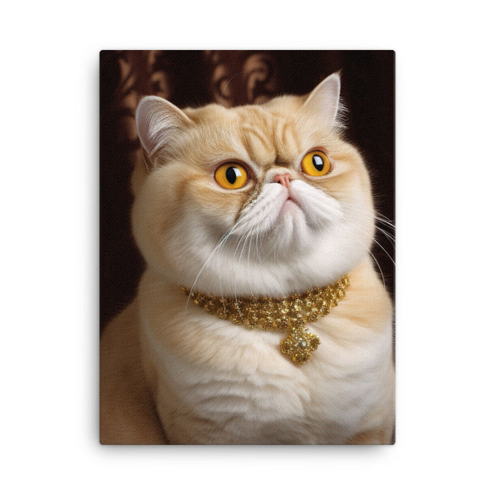 Elegance of Exotic Shorthair Adults Canvas - PosterfyAI.com
