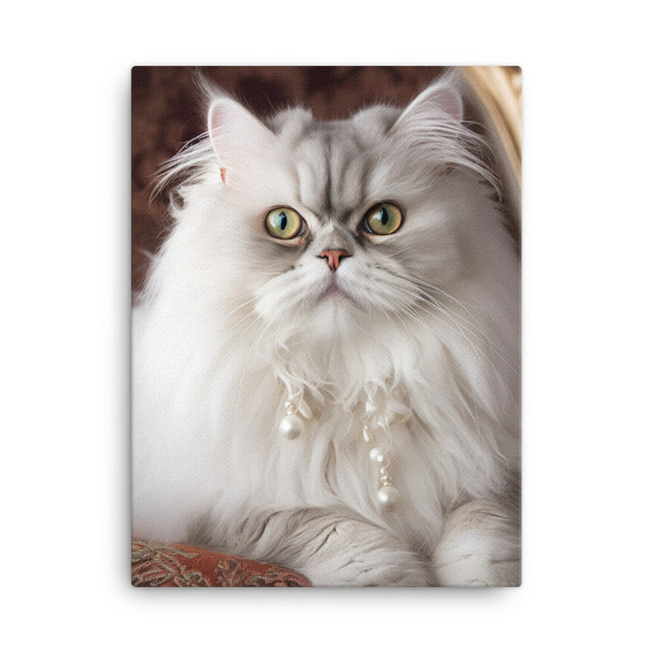 Glamorous Persian Portrait Canvas - PosterfyAI.com