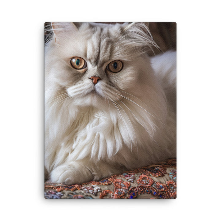 Glamorous Persian Portrait Canvas - PosterfyAI.com