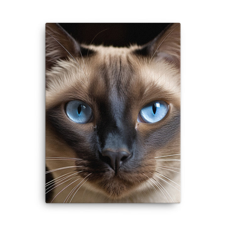 Majestic Siamese Beauty Canvas - PosterfyAI.com