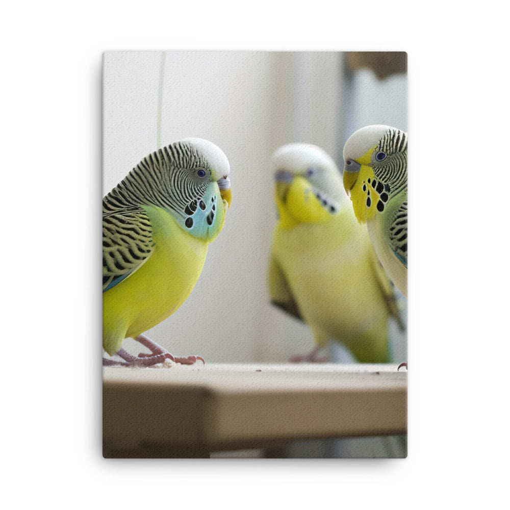 Budgerigar Canvas - PosterfyAI.com