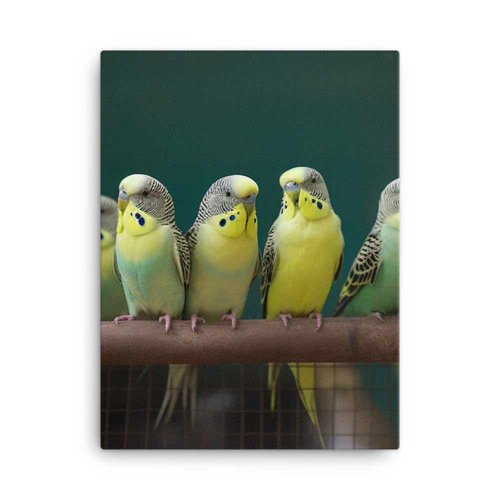 Budgerigar Canvas - PosterfyAI.com