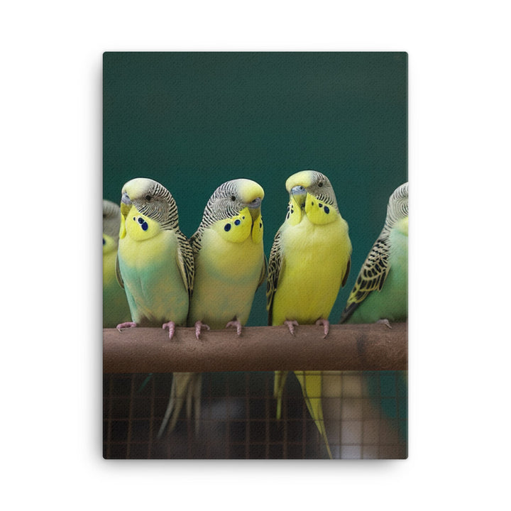 Budgerigar Canvas - PosterfyAI.com