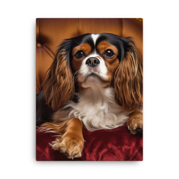 Cavalier King Charles Spaniel Canvas - PosterfyAI.com