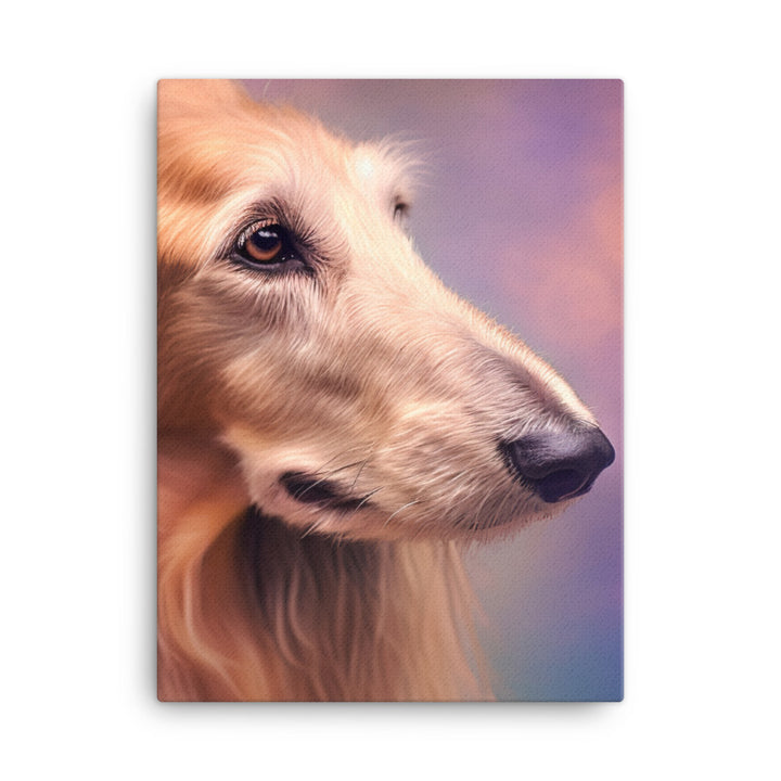Afghan Hound portrait with bokeh Canvas - PosterfyAI.com