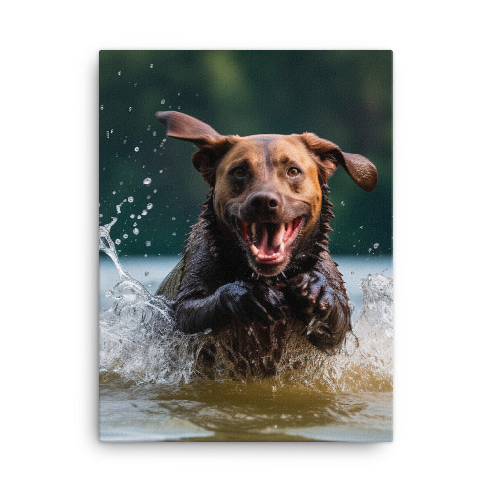 Labrador Retriever Canvas - PosterfyAI.com