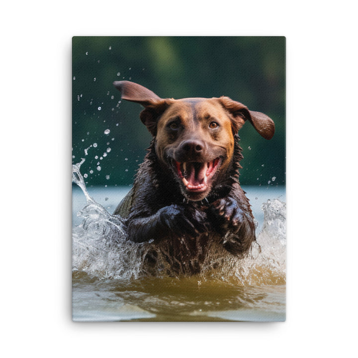 Labrador Retriever Canvas - PosterfyAI.com