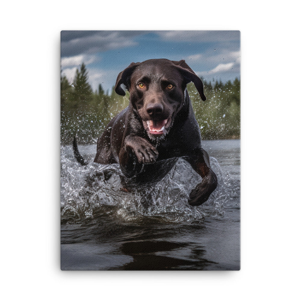 Labrador Retriever Canvas - PosterfyAI.com
