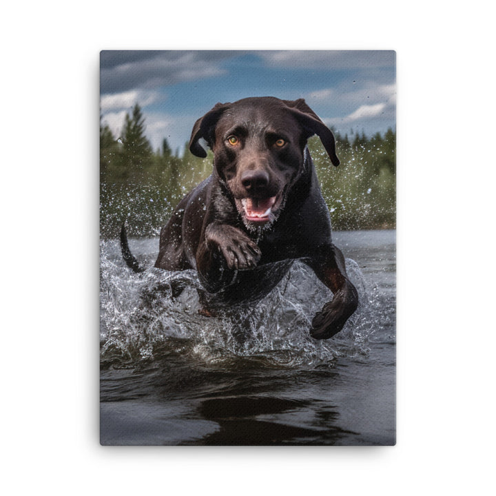 Labrador Retriever Canvas - PosterfyAI.com