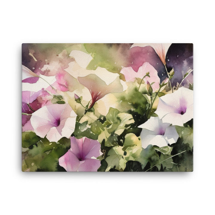 Whispering Petunias canvas - Posterfy.AI