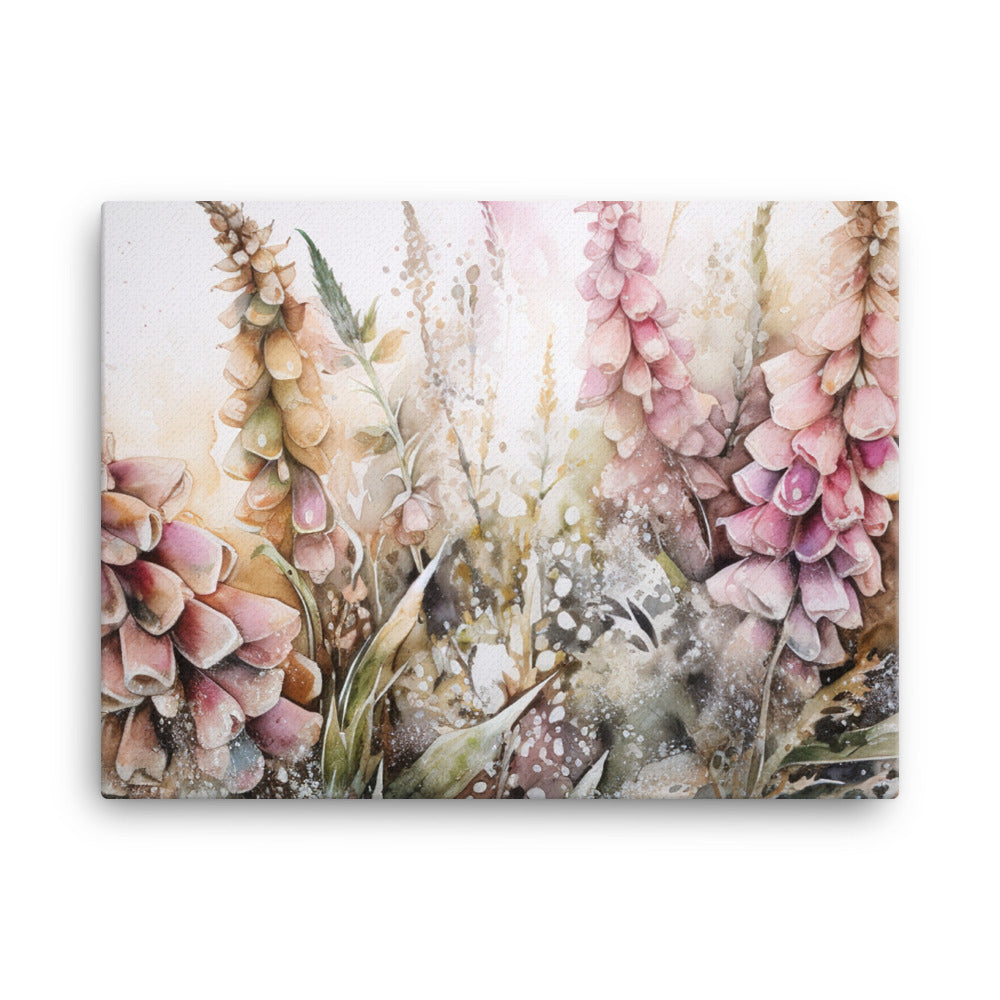 Whispering Foxgloves canvas - Posterfy.AI