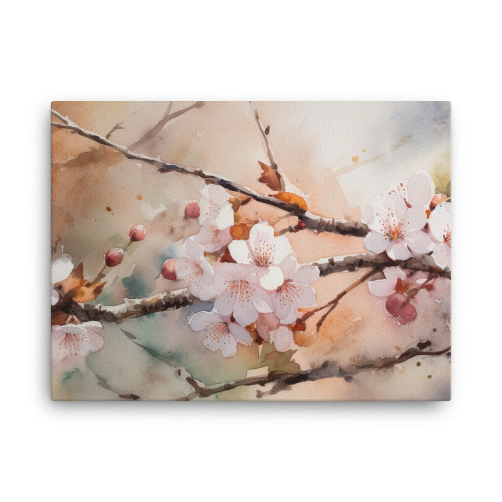 Cherry Blossoms in Bloom canvas - Posterfy.AI