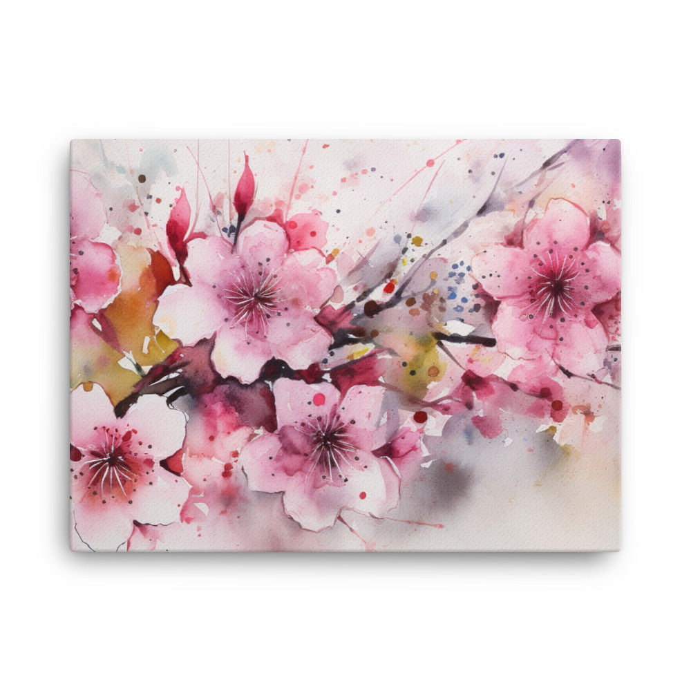 Cherry Blossoms Awaken canvas - Posterfy.AI