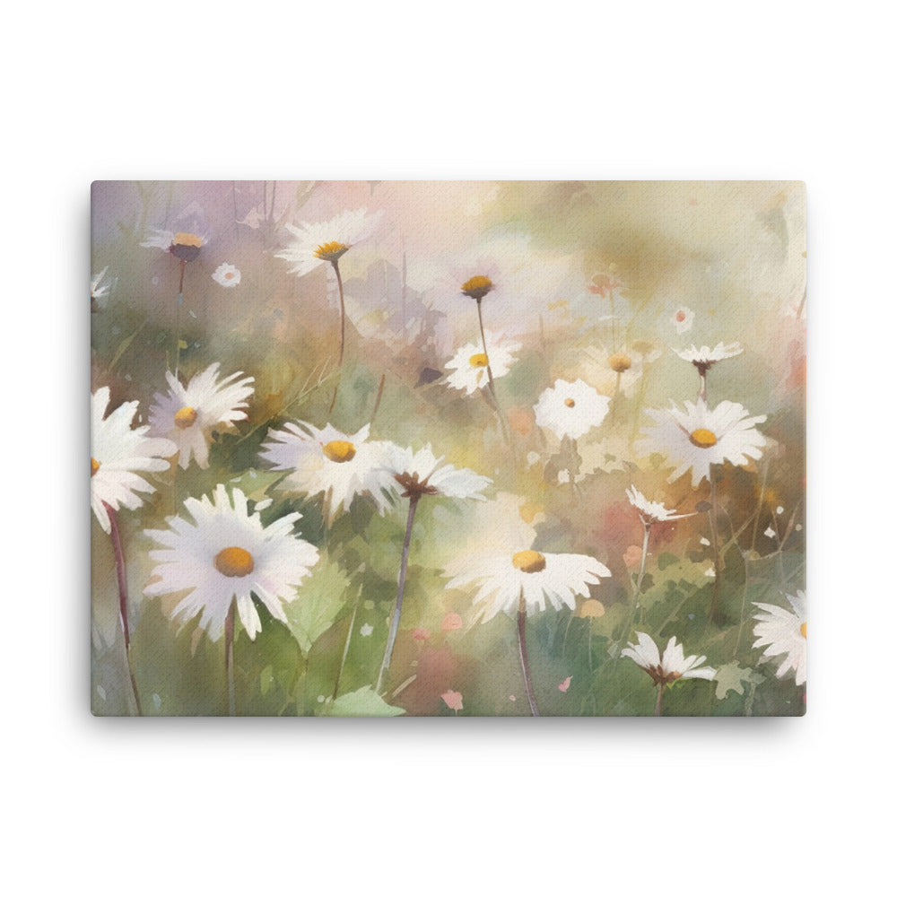 Daisies in Dreamy Pastels canvas - Posterfy.AI