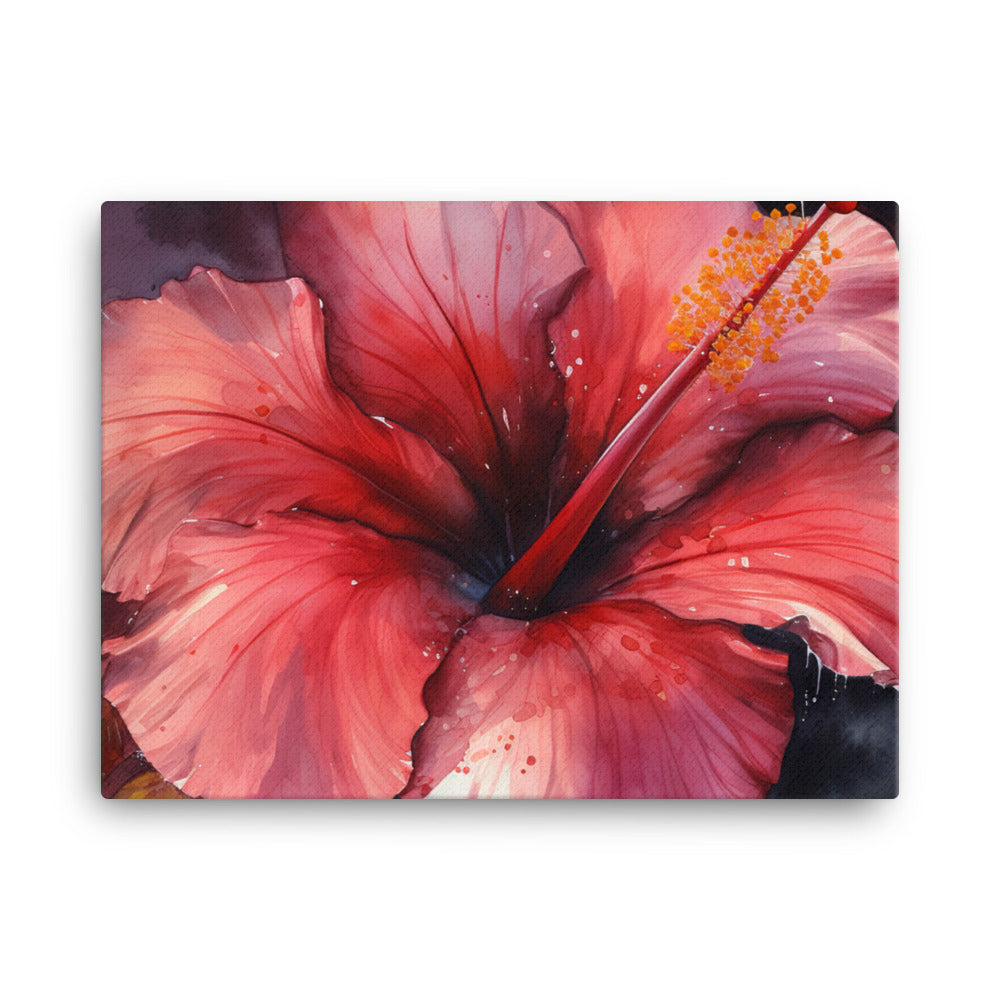 Magnificence of Hibiscus canvas - Posterfy.AI