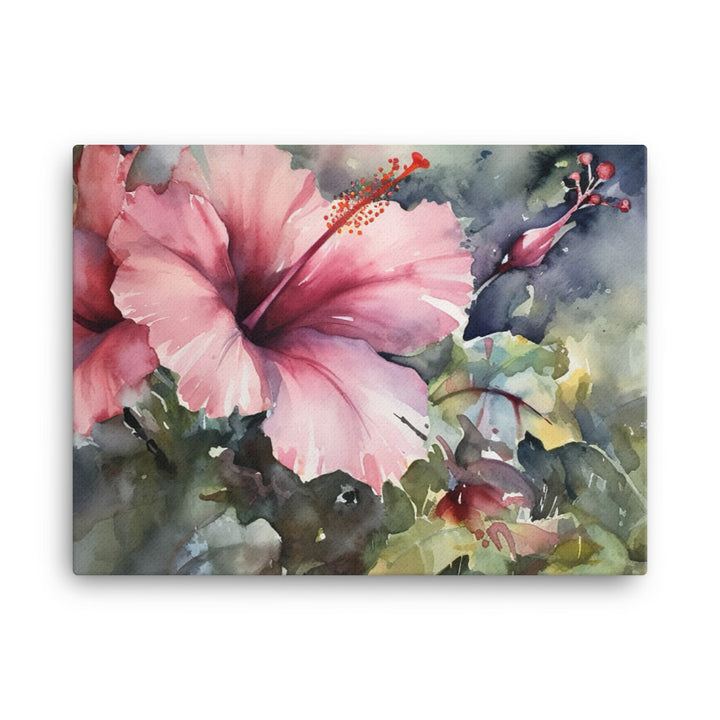 Grace of Hibiscus canvas - Posterfy.AI