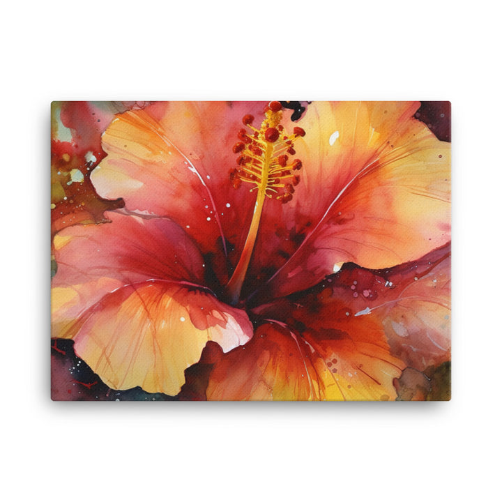 Beauty of Hibiscus canvas - Posterfy.AI