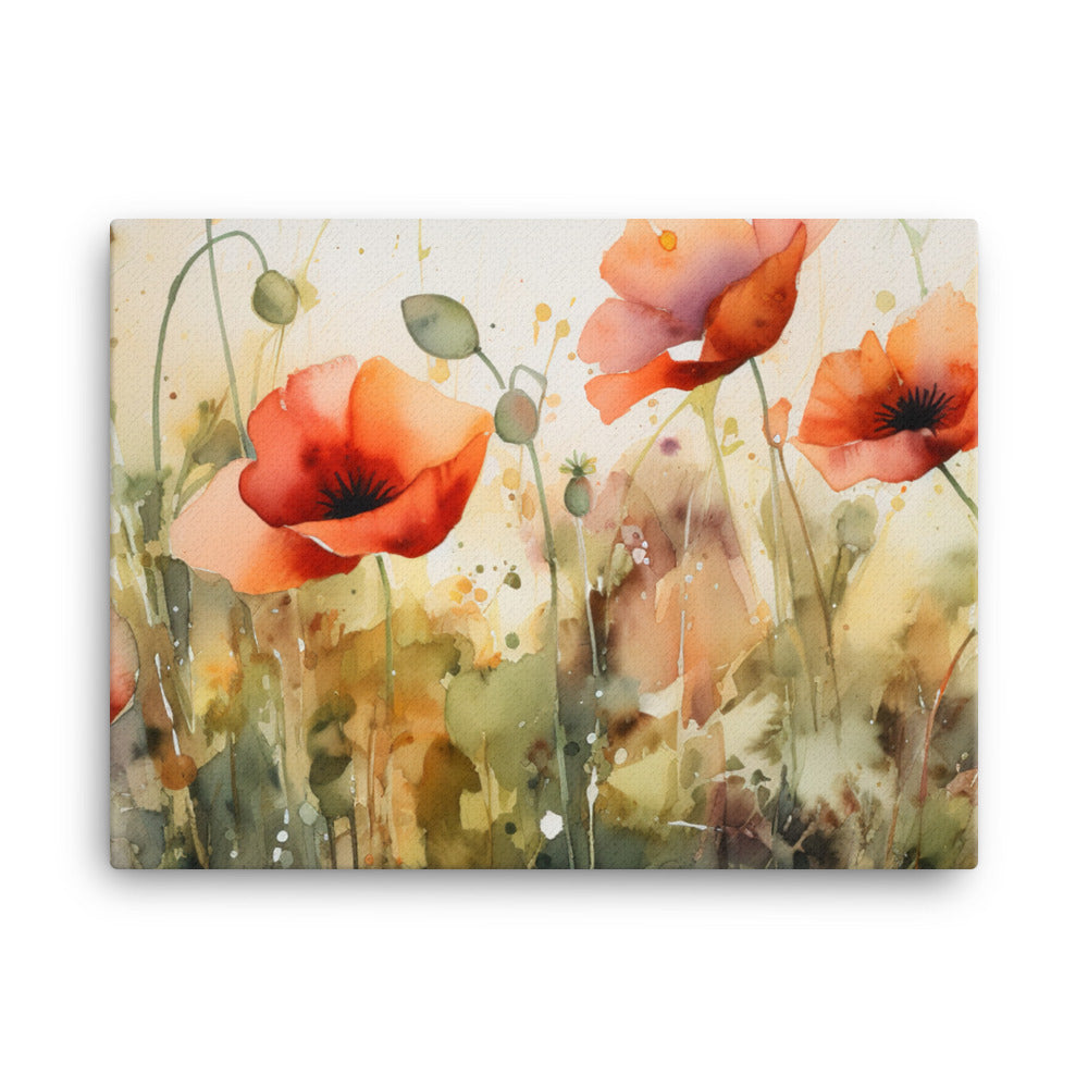 Symbolism of Poppies canvas - Posterfy.AI