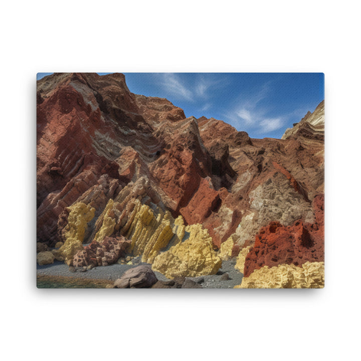 Volcanic Wonders of Nea Kameni canvas - Posterfy.AI