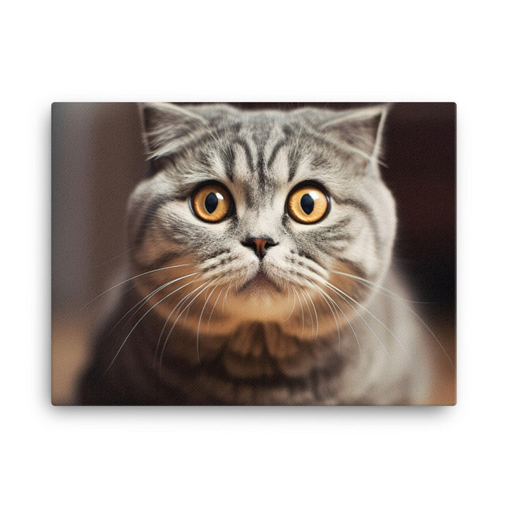 Captivating Scottish Fold canvas - Posterfy.AI